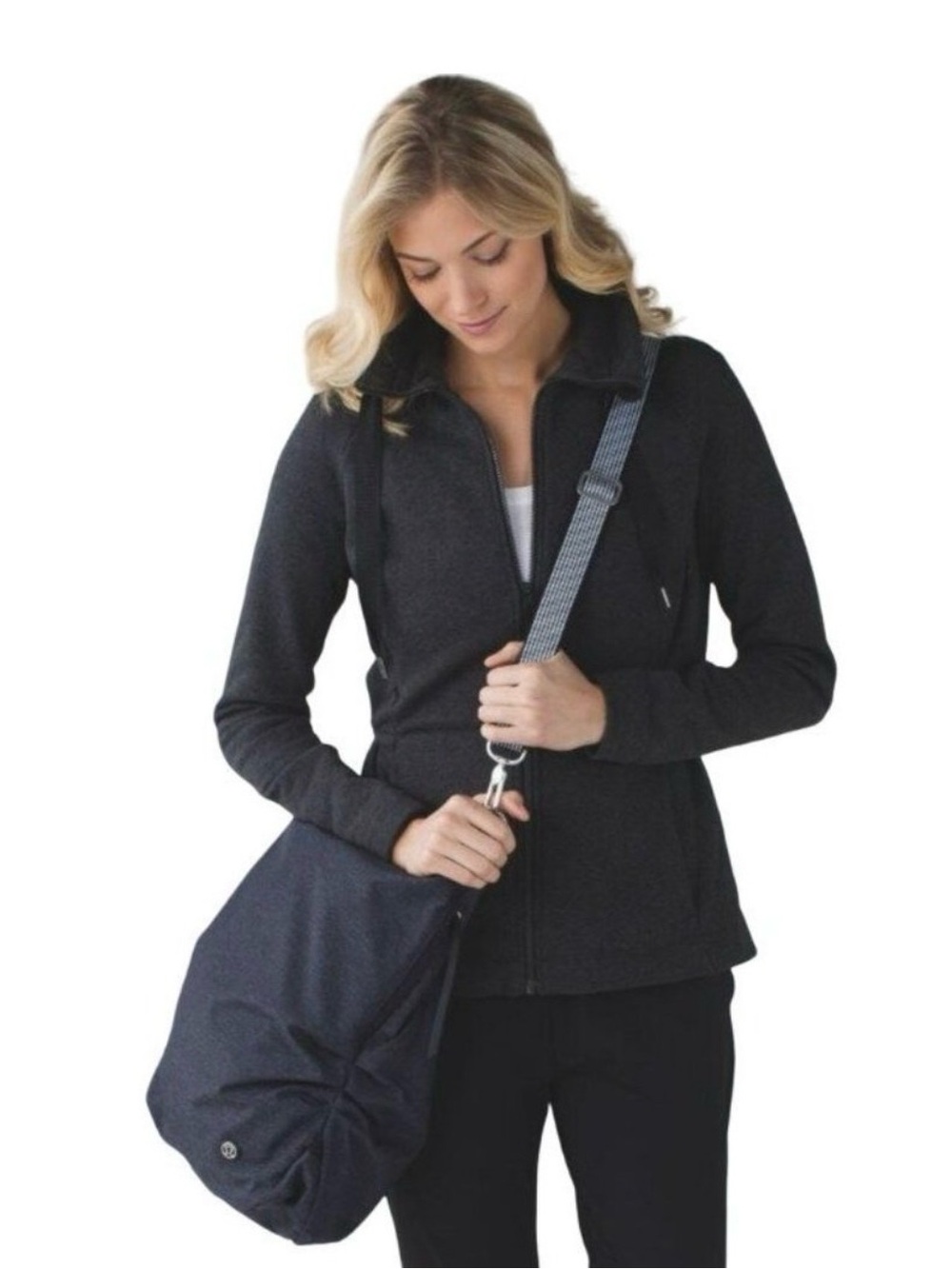 lululemon athletica Navy Crossbody LARGE Tote Bag Backpack LIKE NEW